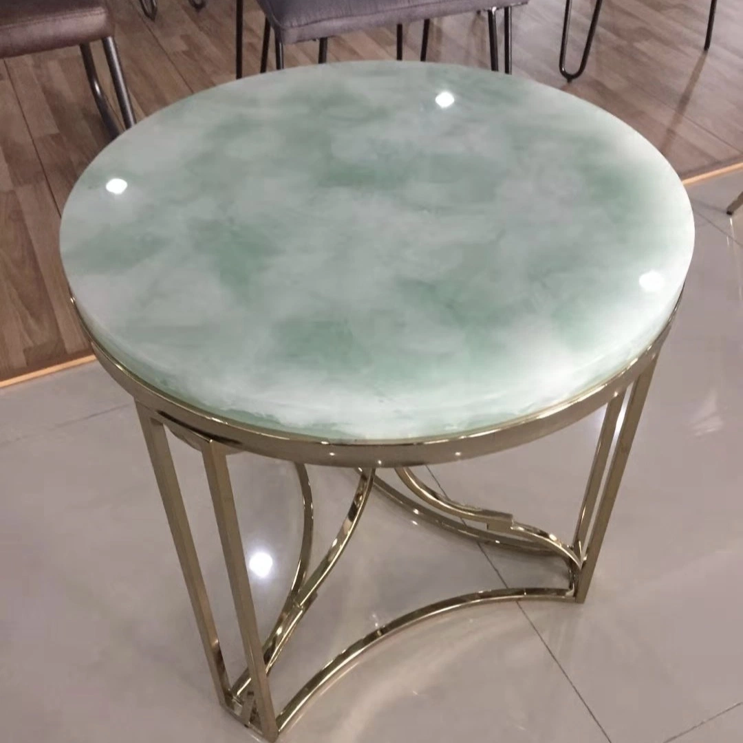 Novel Design Tinted Krystal Stone Glass/Jade Glass for Countertop/Table Tops and Home Decoration