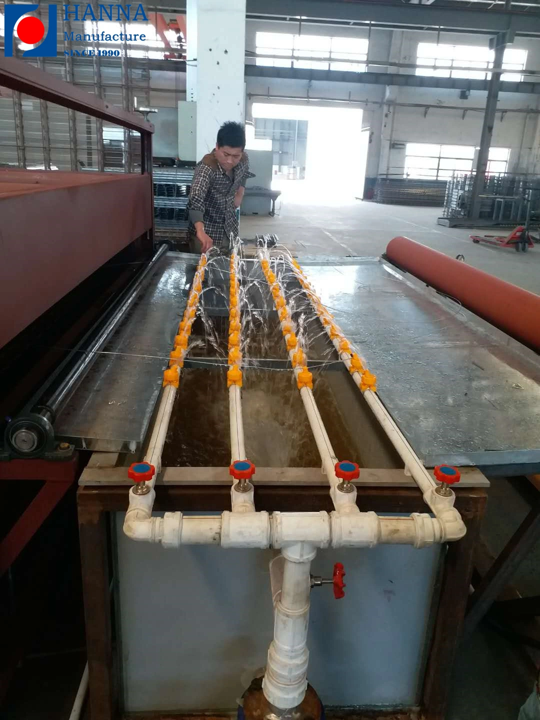 Fence Fluidized Bed DIP Power Coating Line PVC Electrostatic Powder Dipping Machine with Preheating Oven