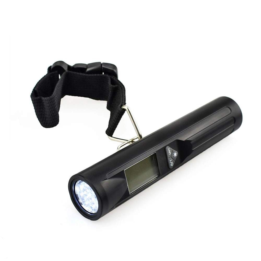 110lb Flashlight portable Digital Travel Weight Fishing Scale 50kg