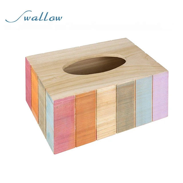 Comprar Mygift Madera rústica Multi Color rectangular papel de regalo Soporte de cubierta en línea en Swallow