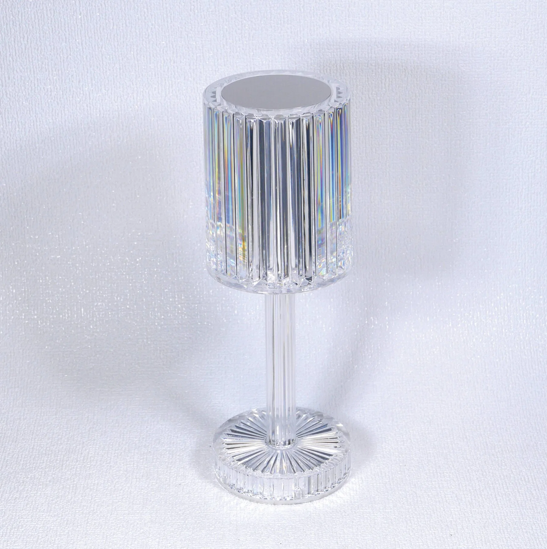 Iluminação Hisoon Popular estilo cristal RGB 16 tipo cor acrílico Candeeiro de mesa com controlo remoto