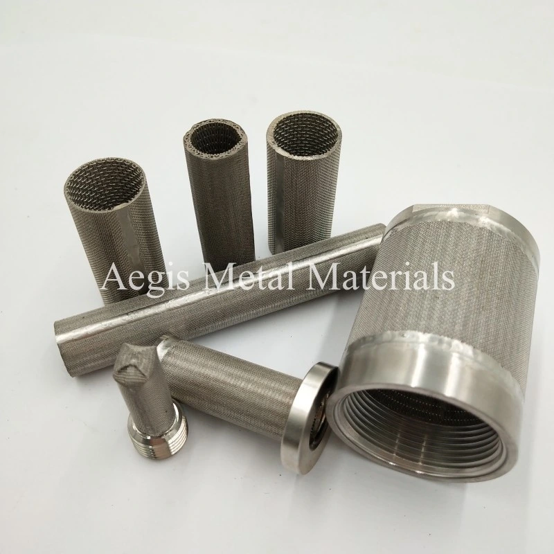 100 Micron Filter Wire Tube Stainless Steel Sintered Mesh Strainer