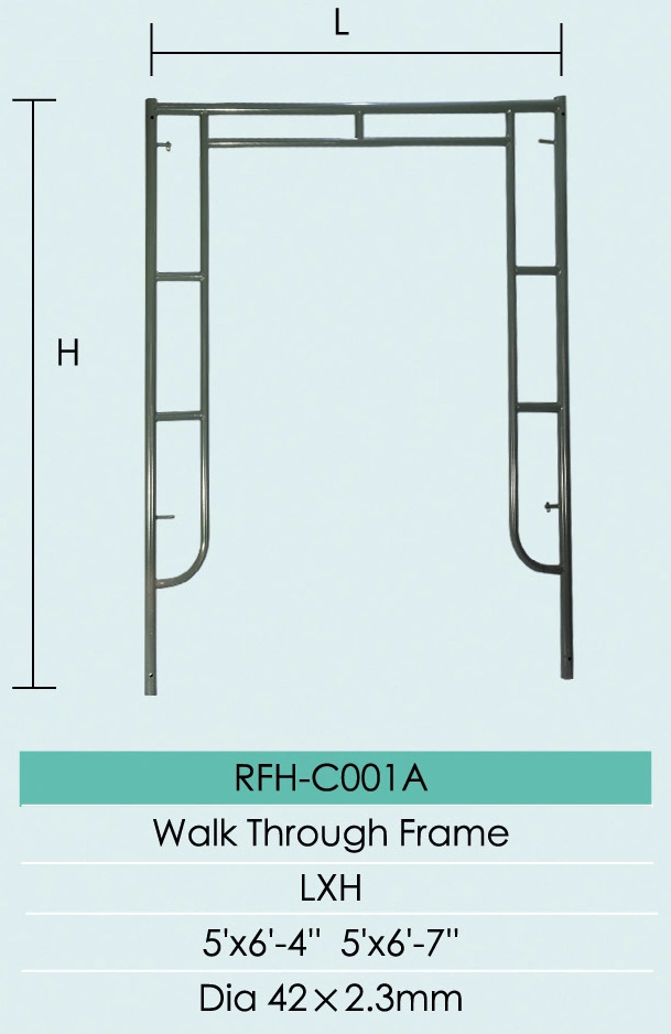 Steel Pipe Light Type Walk Through Frame (RFH-C001A)