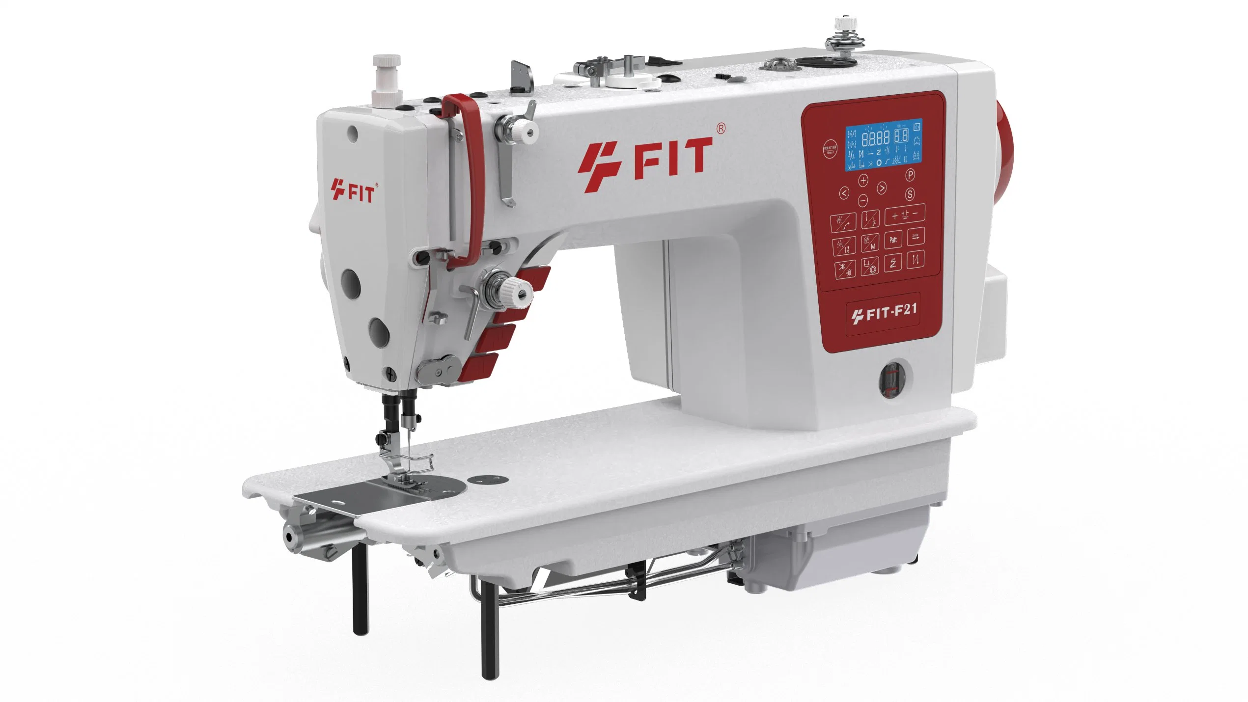 Fit-F21 Nouvelle machine à coudre à double moteur pas à pas à point noué