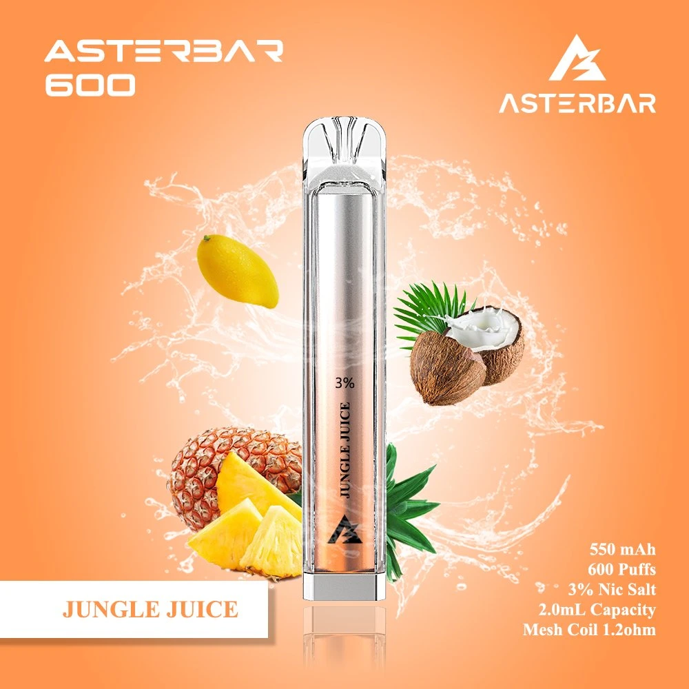 2022 Nueva llegada 2,0ml capacidad Asterbar 600 Duotone VAPE batería