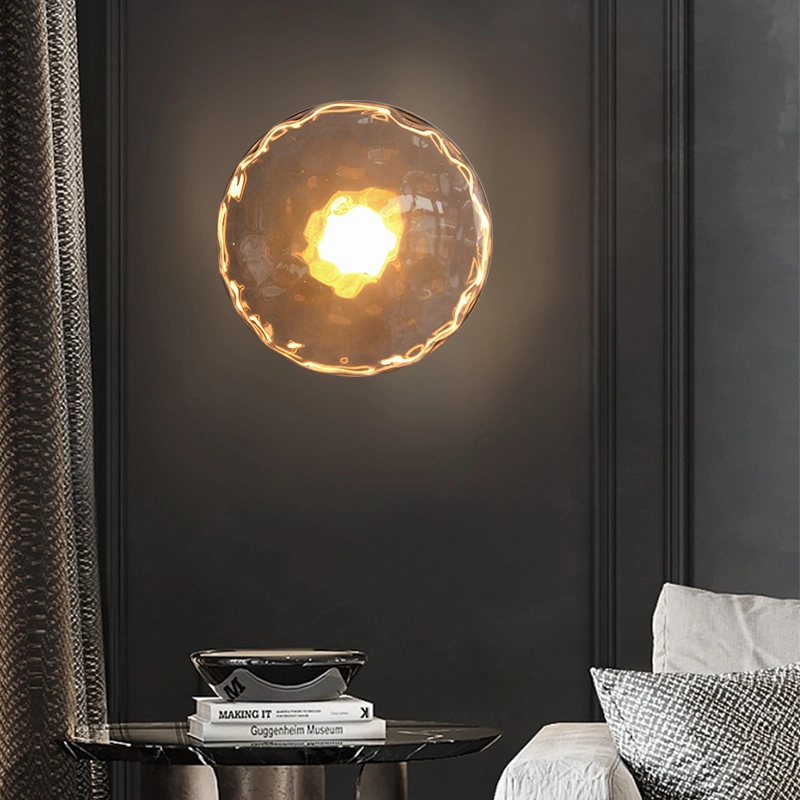 Modern Design Indoor Glass Wall Sconces Lamp for Corridor, Bedside Wall Light