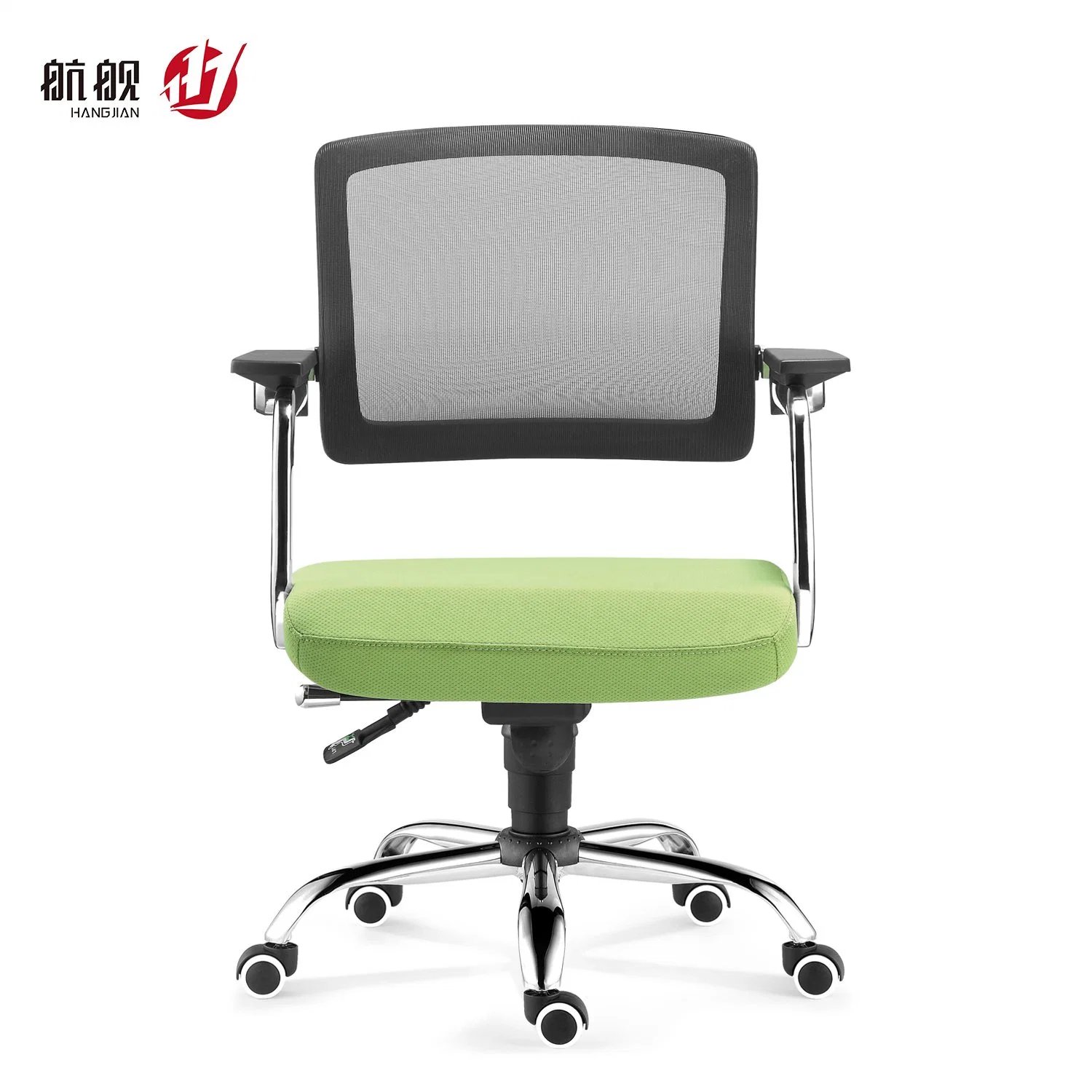 Mini Office Furniture Mesh/Leather Staff Chair for Reception with Backrest