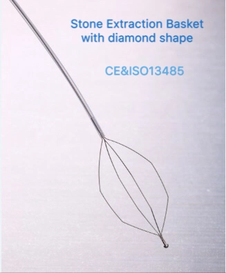 Ce&ISO13485 Disposable Stone Extraction Removal Basket Oval Shape