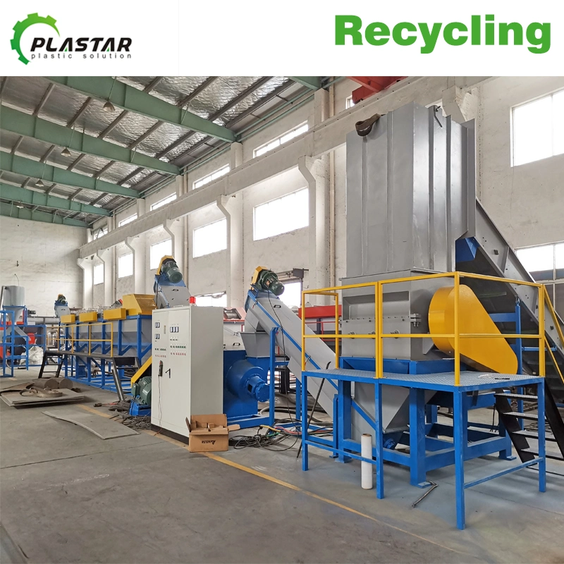 Abfall PET/HDPE/LDPE/PP/PE Flaschen Folien gewebte Beutel/Nylon/Flocken Kunststoff Zerkleinern Waschen Recycling Produktionslinie Kunststoff-Recycling-Maschine