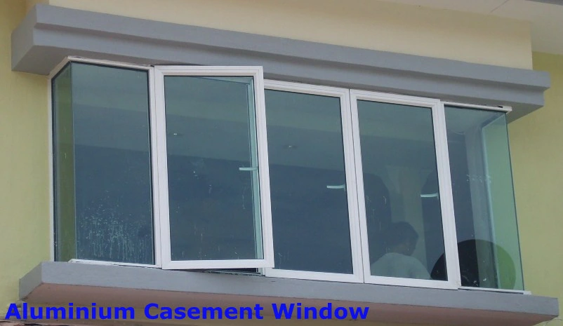 Thermal Break Aluminum Casement Window with CE Approved Double Glazed Glass As2047 Window Grill Design