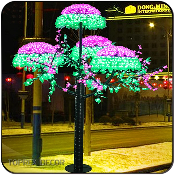 Wholesale/Supplier Promotion Christmas Mushroom Trees Outdoor IP65 High Brightness Artificial Plants with LED Lights