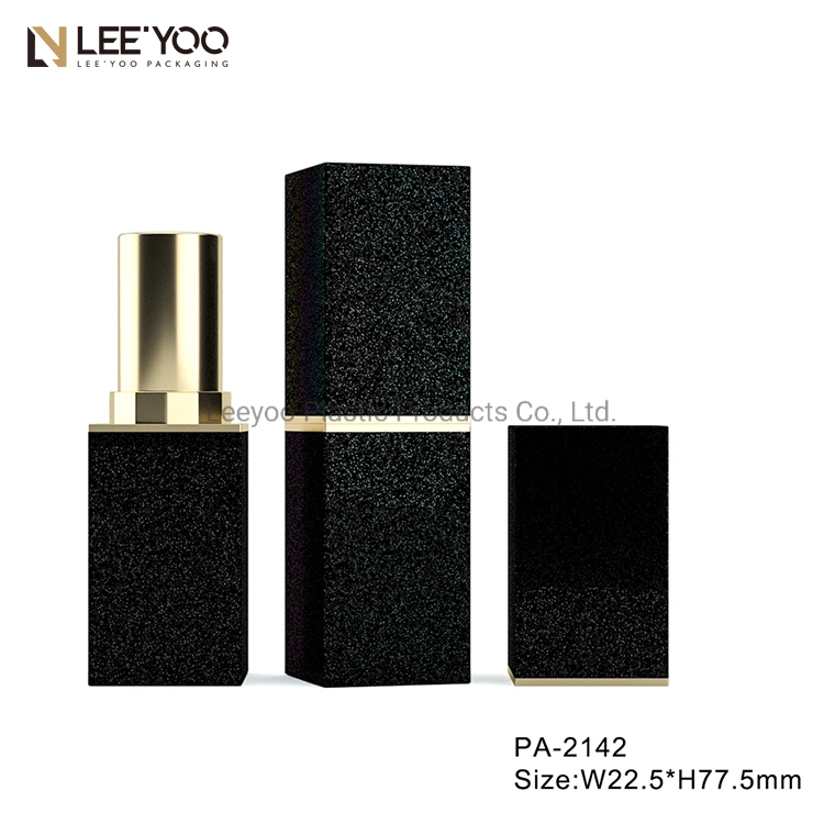 PA-2142 Crystal Square Lipstick Tube Empty Lipstick Packaging Fashion Beauty Luxury Transparent Cosmetics Packaging Lipstick Tube