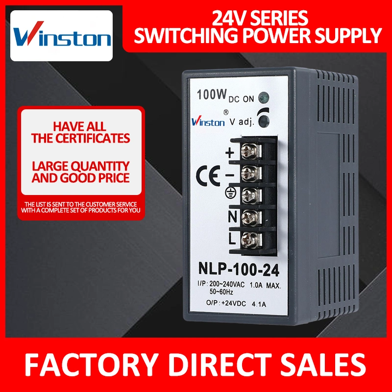 Nlp CE-100 12V 24V 4.1A 6.3A SMPS Fuente de alimentación de conmutación