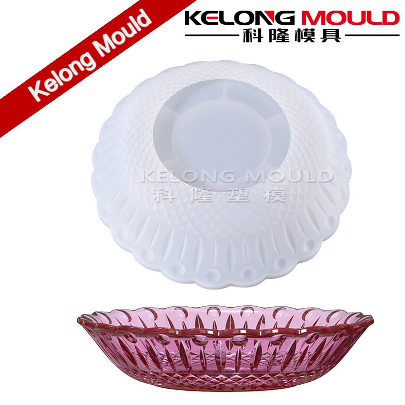 Plastic Fruit Plate Mould Design Lace Dried Fruit Salad Plate Mould