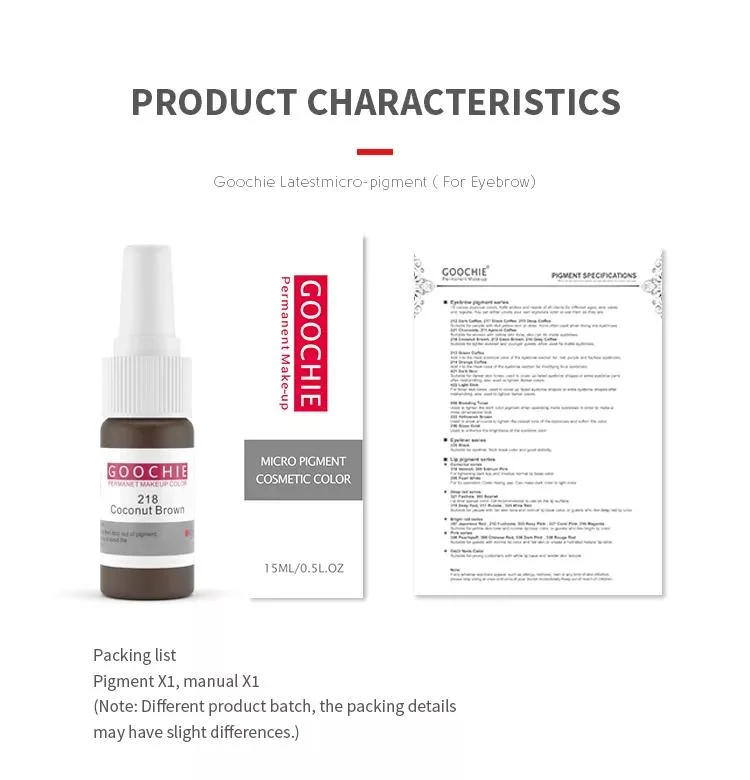 Goochie Pmu Micropigmentation Permanent Makeup Pigment