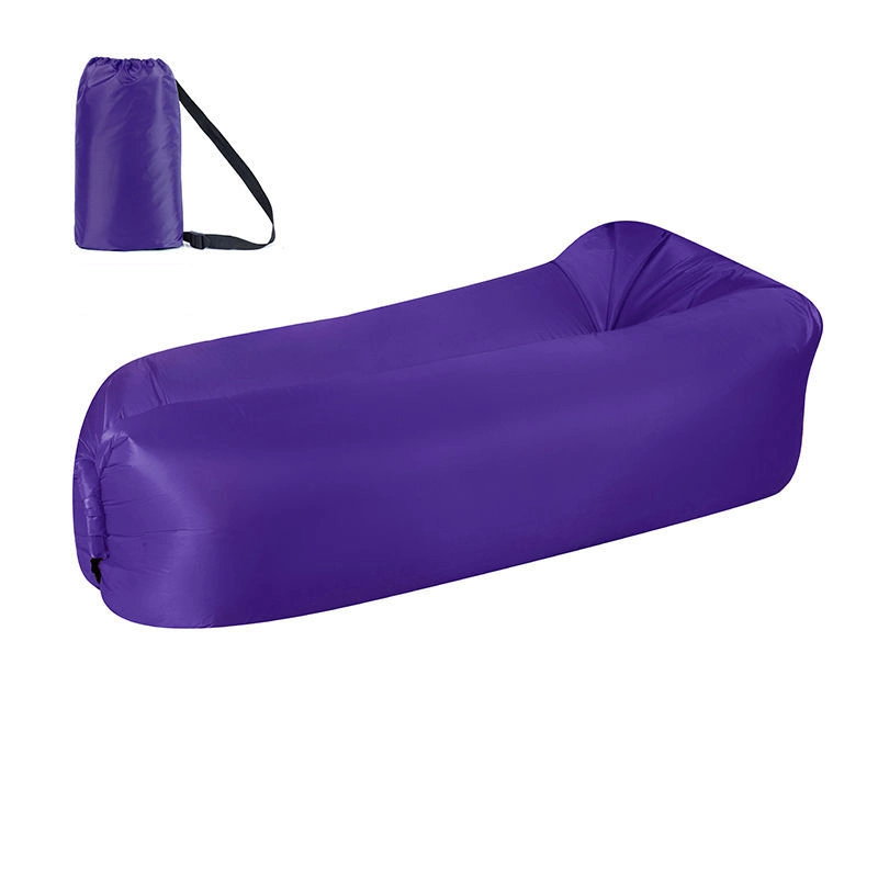 Extérieur Lazy personne Inflatable canapé lit pliant portable coussin d'air Matelas de camping pique-nique Air Bed pas de gonflage