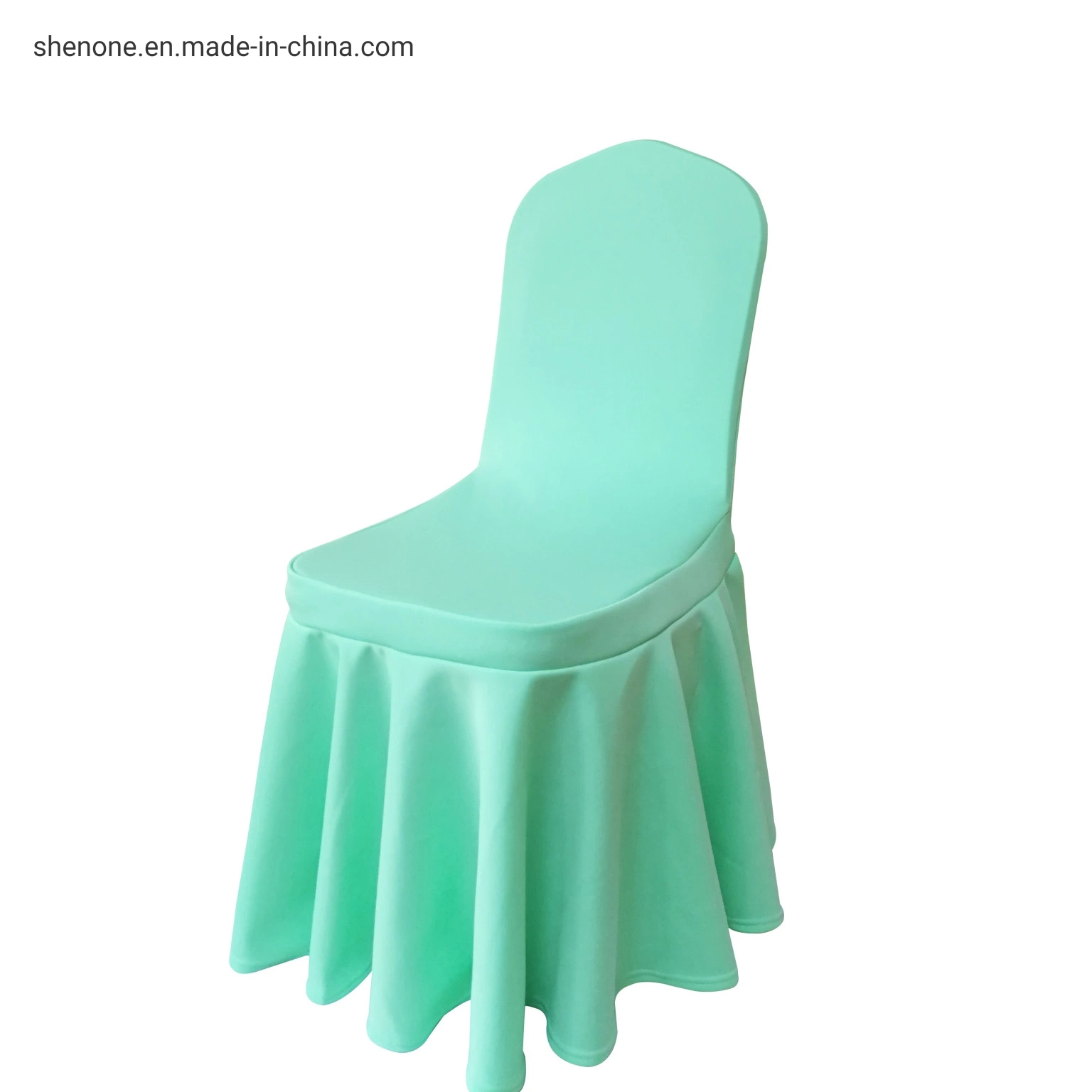 Shenone Hotel Banquet Plain and Ordinary Dyed Jacquard Pattern Chair Cover