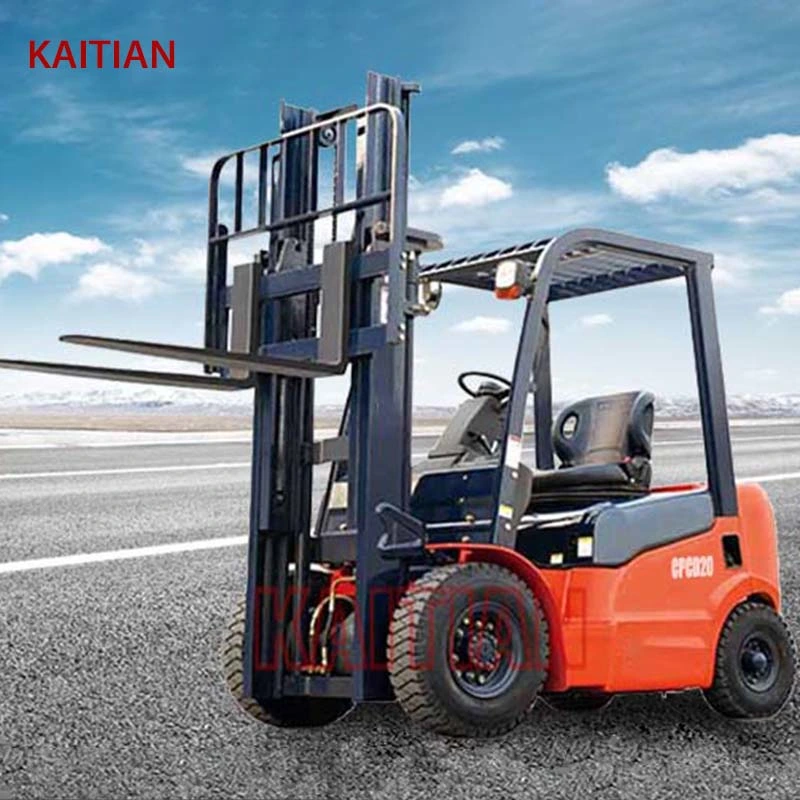 Electric Forklift 2 Ton Capacity Fork Lift Truck Hydraulic Stacker Trucks