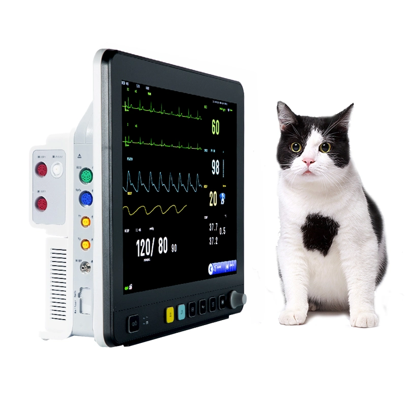 Vet Equipment Portable Multi-Parameters Veterinary Monitor for Pet Hospital and Pet Clinic