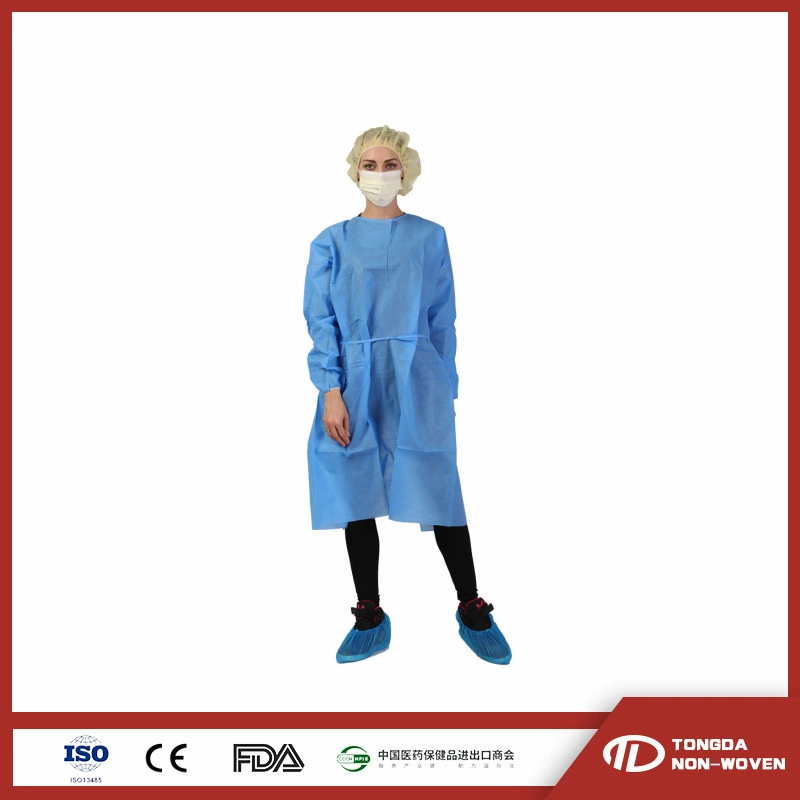 Work Clothes Fluid Resistant Disposable Isolation Medical Reinforced Surgical Gown