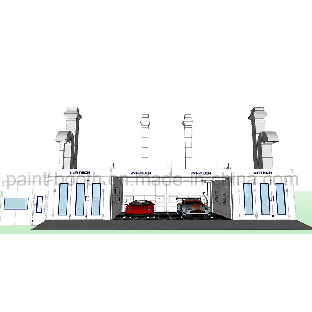 Se-509 Infitech sala de mezcla estándar australiano&amp;Prep/estación/área de preparación de la Bahía de Prep&amp;Spraybooth/pintura Cabina para la venta