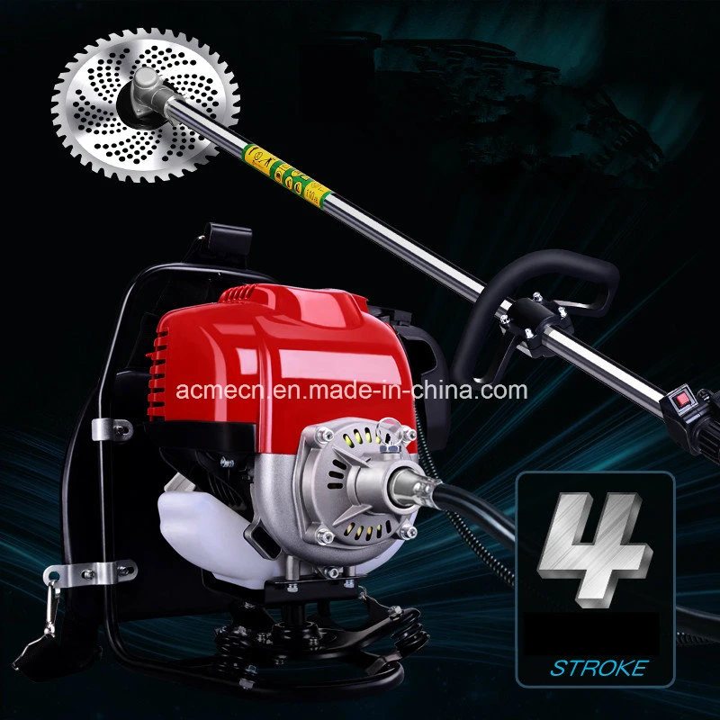 Lawn Mower Four Stroke Backpack Gasoline Engine Weeding Machine Mini Scarifier Machine