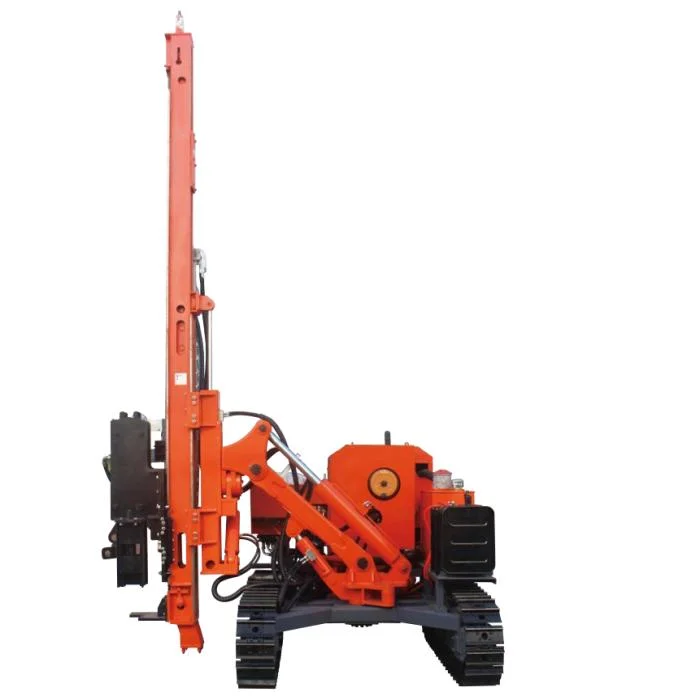 Martillo hidráulico Pile Driver Solar Ramming Drill Rig Machine Solar Proyecto