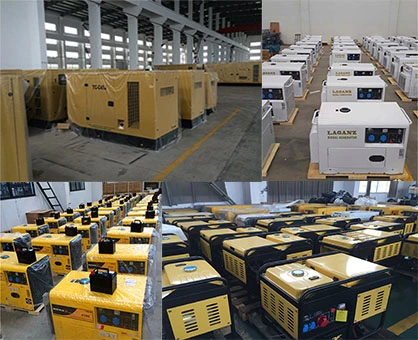 Low Noise 2V92 Open Type /Electric/Power Portable Double Cylinder Diesel Engine Generator Set 12kw with Key Start