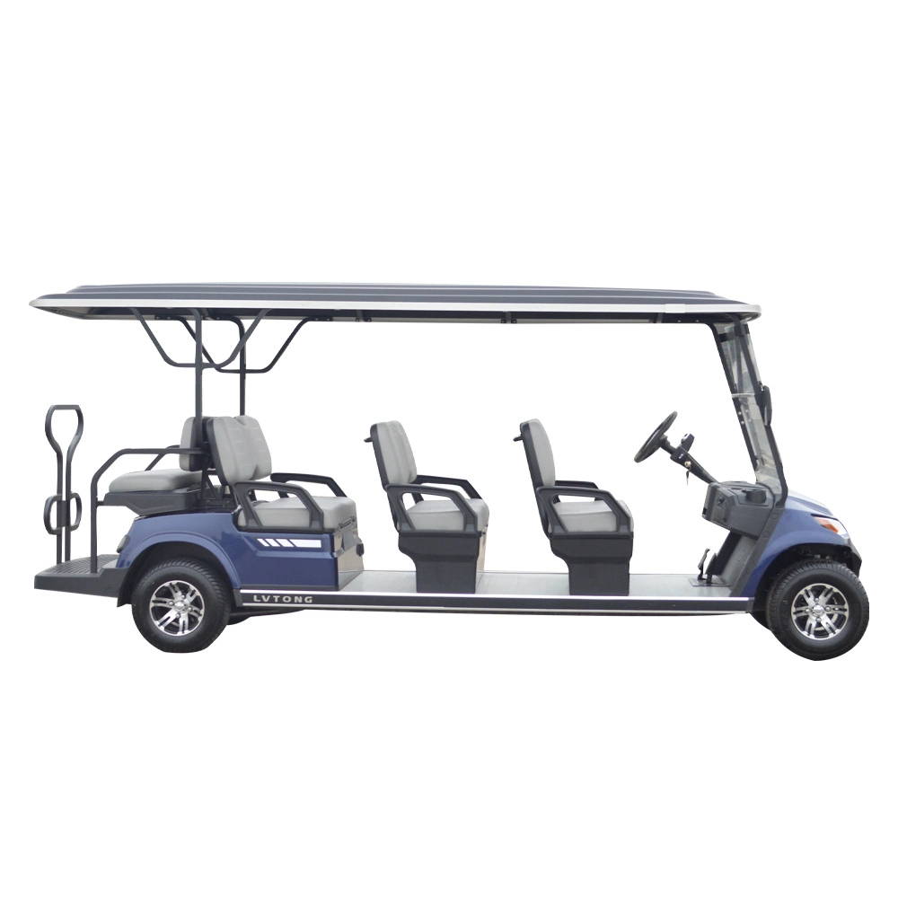 48V 4kw Electric Pickup Truck 8 Passenger Mini Sightseeing Go Cart Golf Buggy Car Price for Hotel Resort