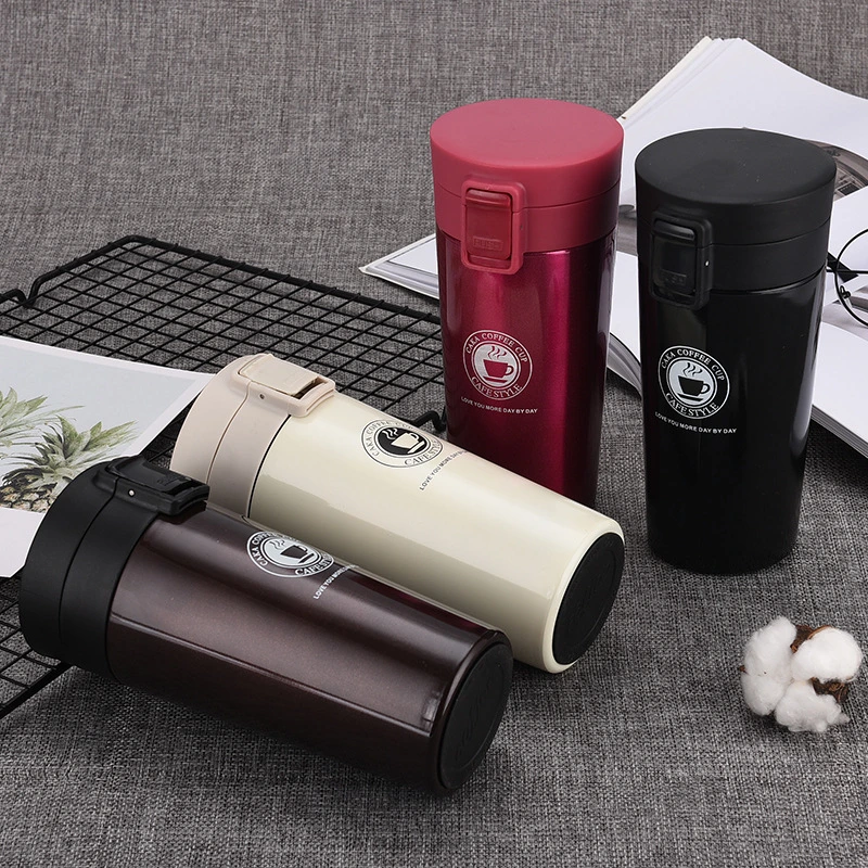 500ml Cute Portable Mini Thermoses Vacuum Flask Insulated Stainless Steel Water Bottle Business Gifts Metal Customized