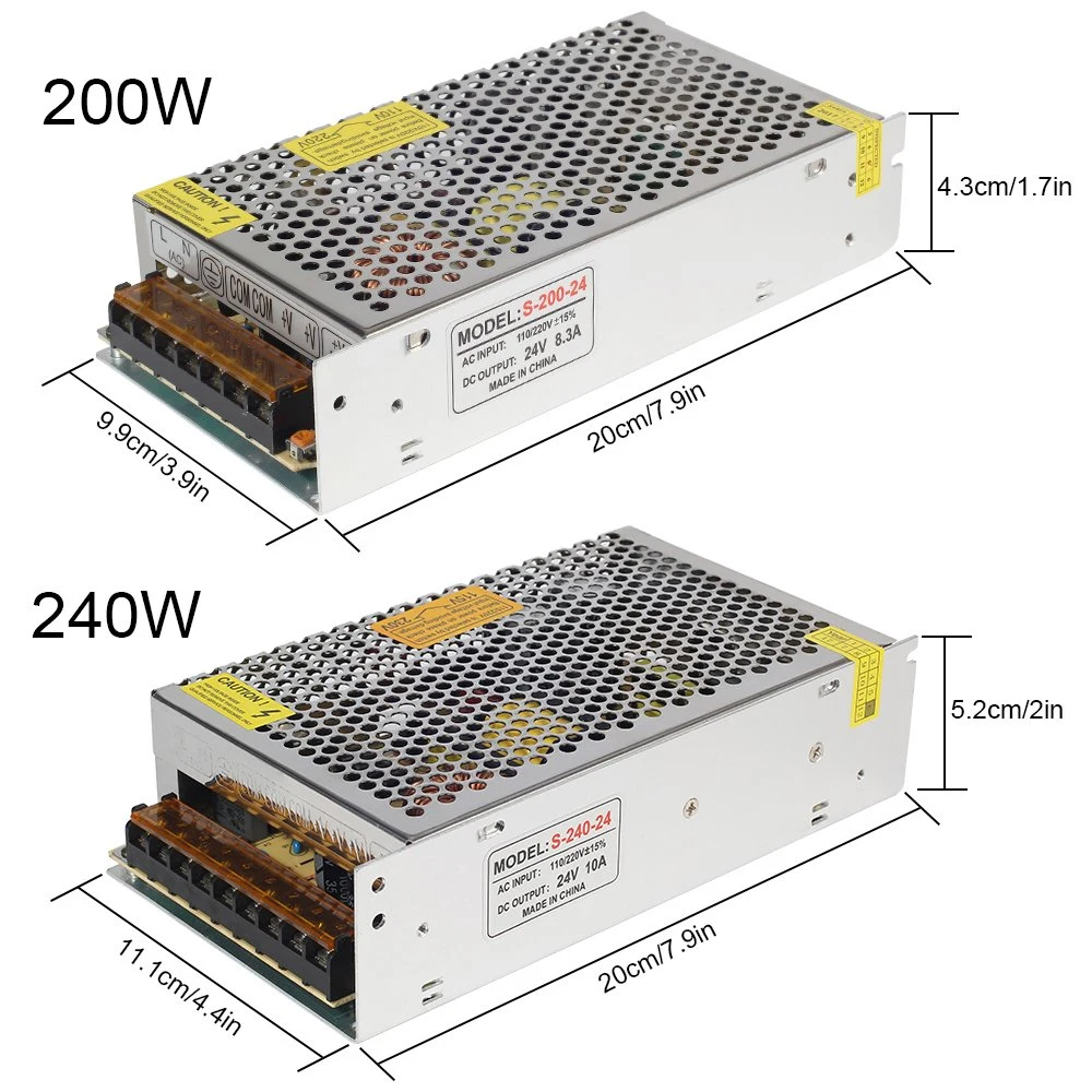 Lighting Transformers DC24V LED Driver Adapter 24W 48W 240W 360W Switching Power Supply