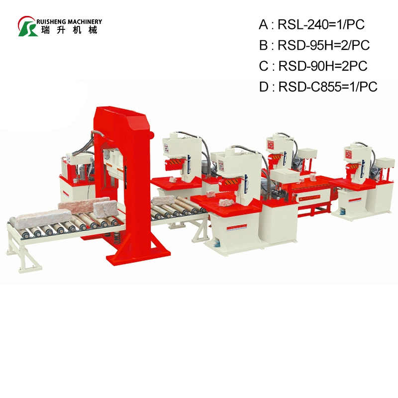 ماكينة مدمجة لين للعمل على تقسيم الحجر RSL-1221 قطع الحجر الماكينة