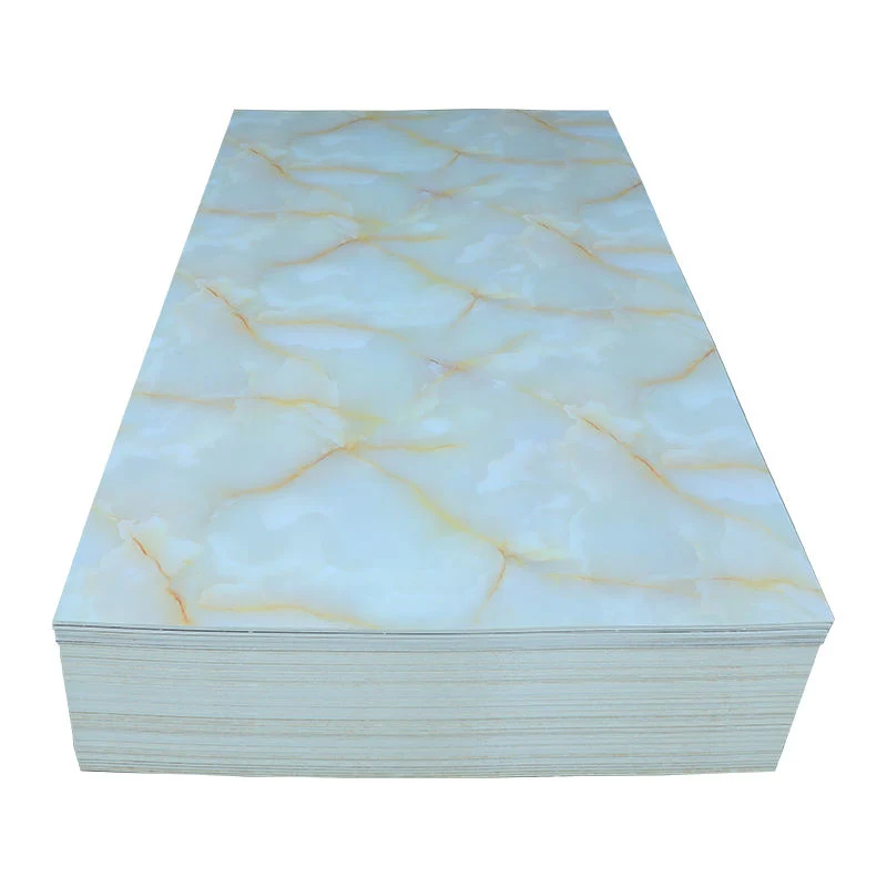 New Design Waterproof UV Pet Marble Board High Glossy UV MDF Board Fiberboard Modern