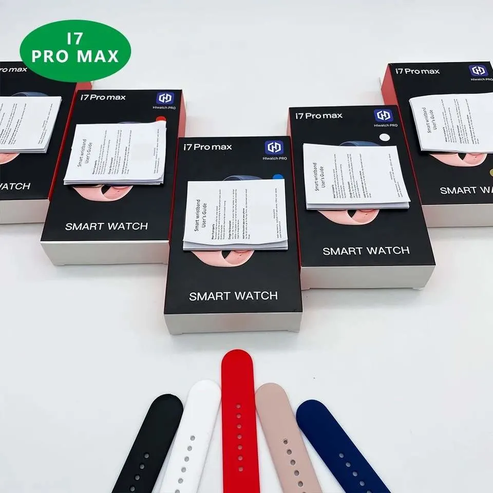 2023 الفئة السابعة من سلسلة i7 PRO Max SmartWatch الأرخص مع تقنية BT اتصل بجهاز مراقبة معدل نبضات القلب Sport Fitness Smart Watch PK T500+ IP68 مقاومة للماء