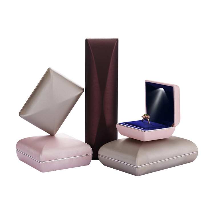 OEM Leatherette Paper Folded Box Jewellery Packaging Boxes jewelry Box for Jewelry