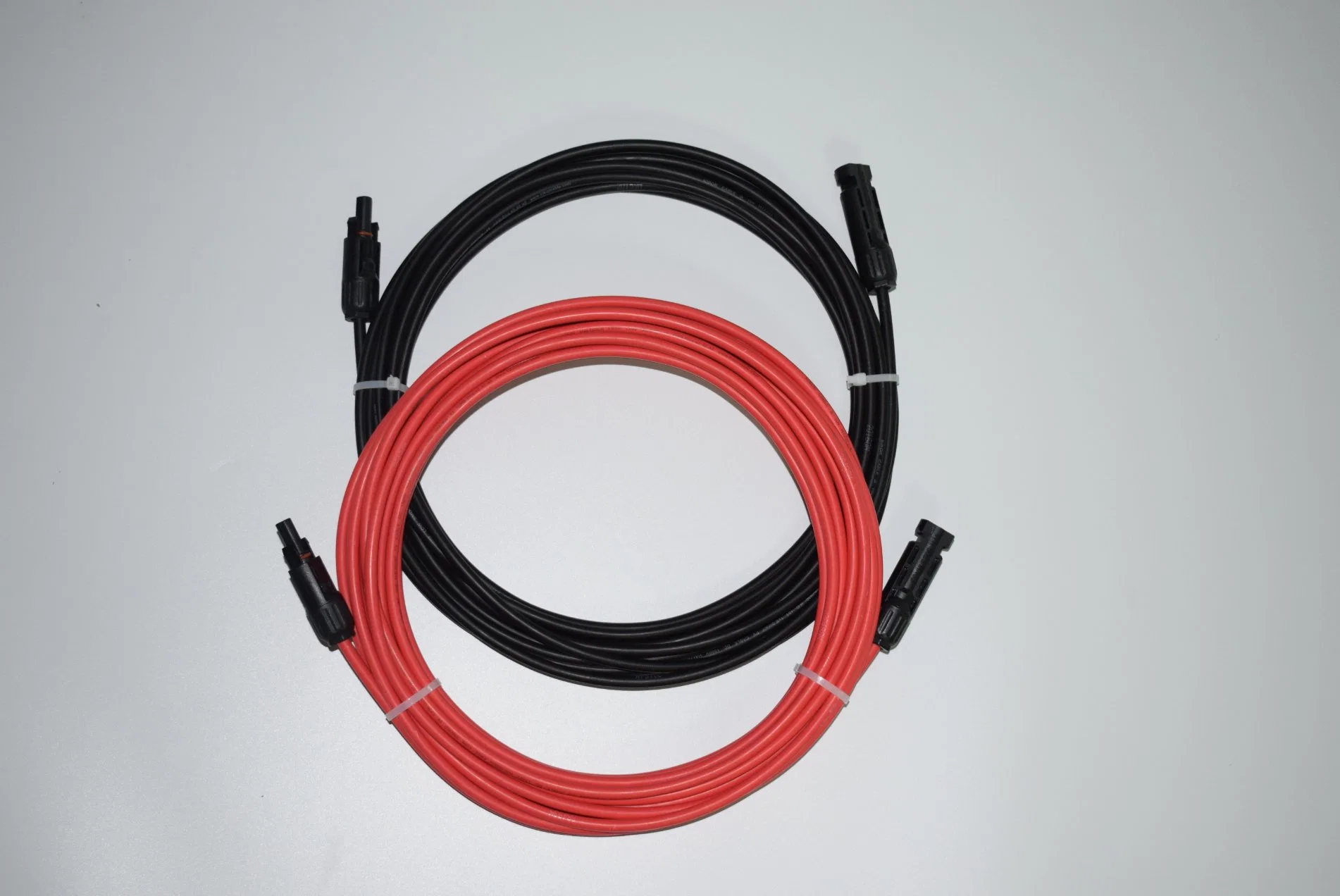 Rallonge de câble solaire 30pieds avec connecteur mâle et femelle, rouge + Noir