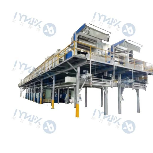 Textile Finishing Process Use Gas Heating System Textile Stenter Finishing Machine