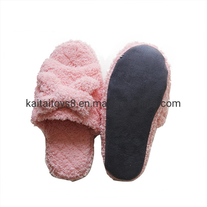 Plush Upper Woman Fashion Suede F Outsole Indoor Silence Slipper