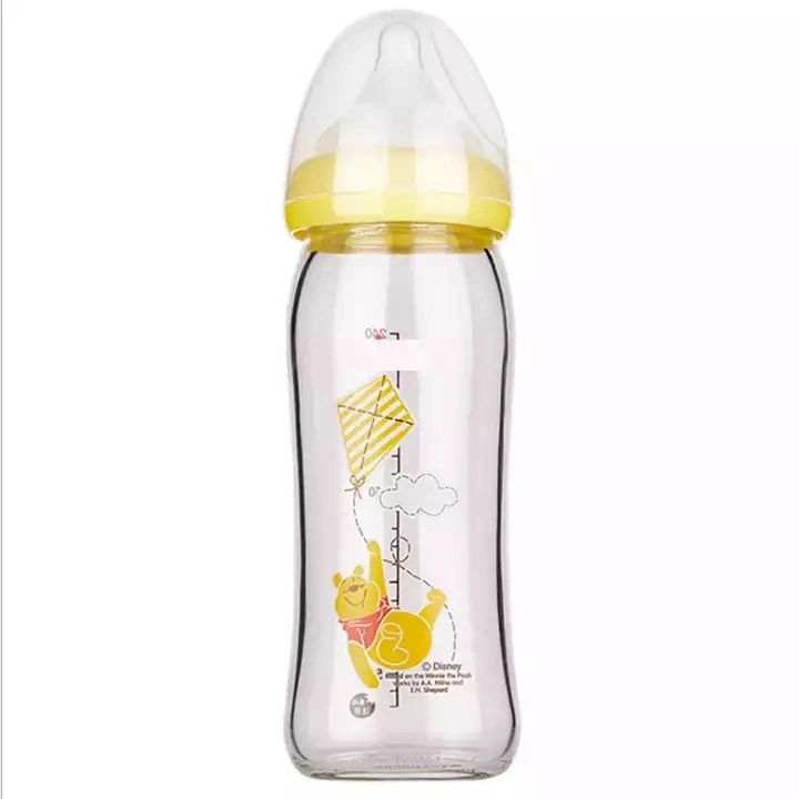 120ml 150ml 180ml 240ml Clear Baby Feeding Milk Bottle Glass Baby Bottle