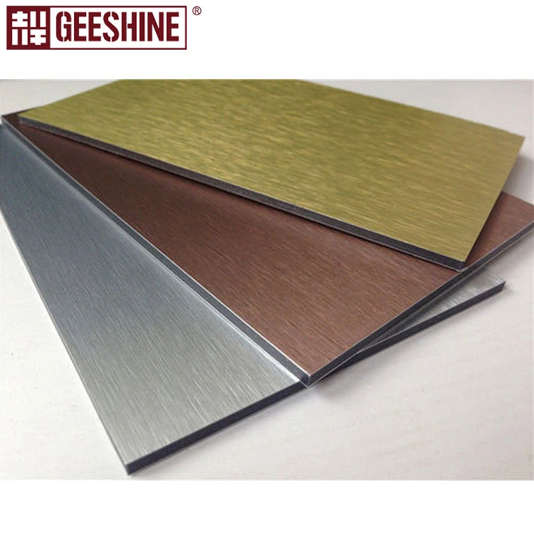 1250/1500X5000mm Construction Materials Brushed Aluminum Composite Panel Cladding Wall Decoration Prices