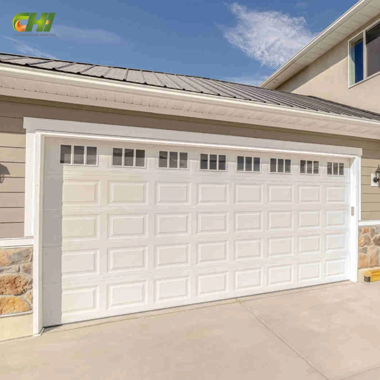 Thermal Insulated USA Panel Automatic Garage Door 16X8 Electric Bifolding Stainless Steel Aluminum Sectional Doors