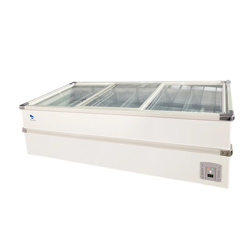 Frozen Food Commercial Top Glass Door Display Chest Combination Island Freezer SD/Sc-980