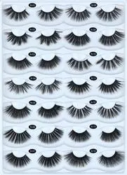 Wholesale/Supplier 25mm Imitation Mink False Eyelashes/Artificial Mink Eyelashes/Messy Volume Fluffy Eyelashes 3D605