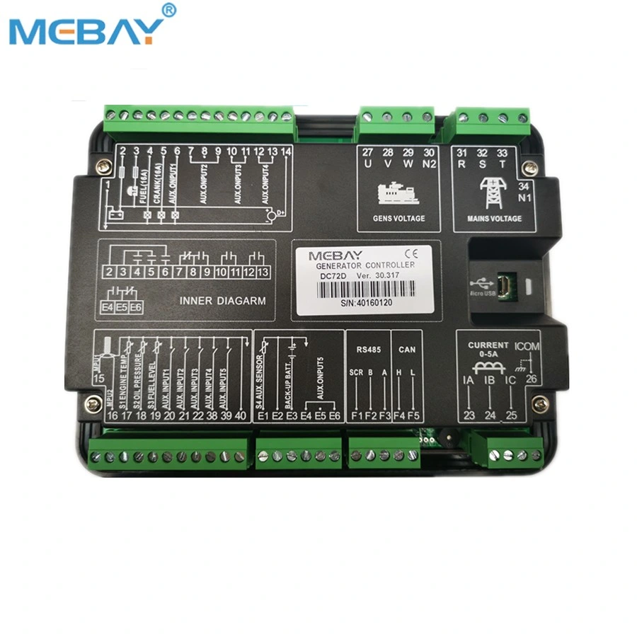 DC72dr Mebay Remote Monitor ATS Amf Generator Controller