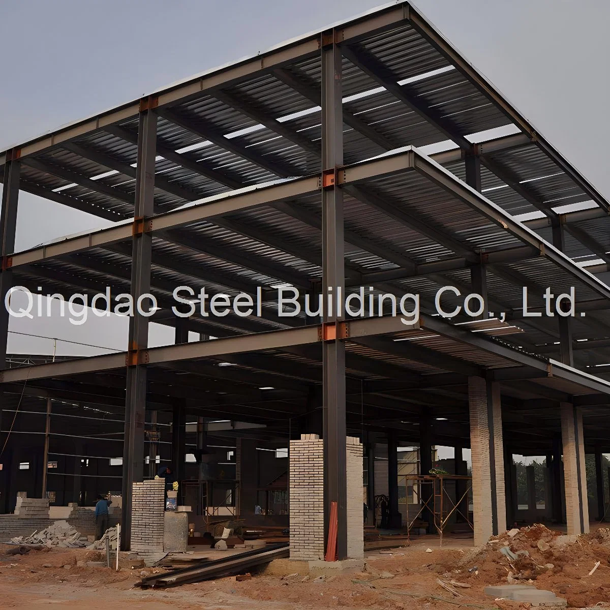 Prefabricated Multi Floor Steel Structure Frame Building for Warehouse Hotel Office Apartment
