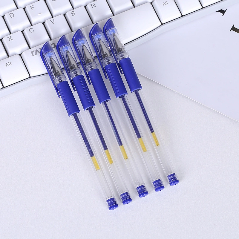 Neutral Gel Pen Carbon Waterborne 0.5mm European Standard Pen Bullet Needle Office Signature Test Gel Pen