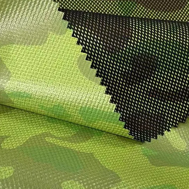 China Manufacture Mesh Composite Printing Polyester Fabric Used for Military Uniform Outdoor Clothes.