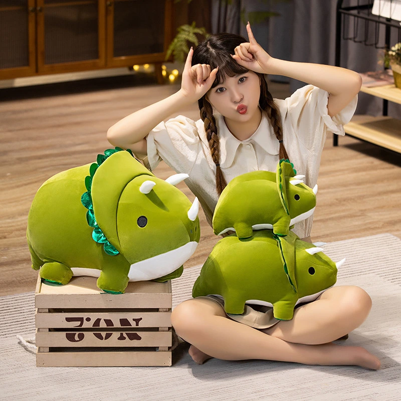 Kawaii Dinosaur Soft Toys Stuffed Animal Custom Plush Home Decoration Sofa Cushion