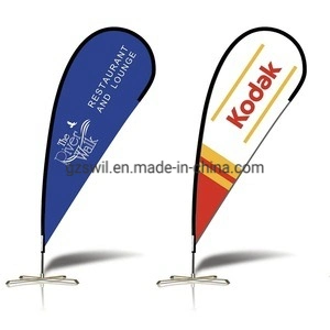 Printed Outdoor Fly Teardrop Flag Customized Beach Double Side Flag