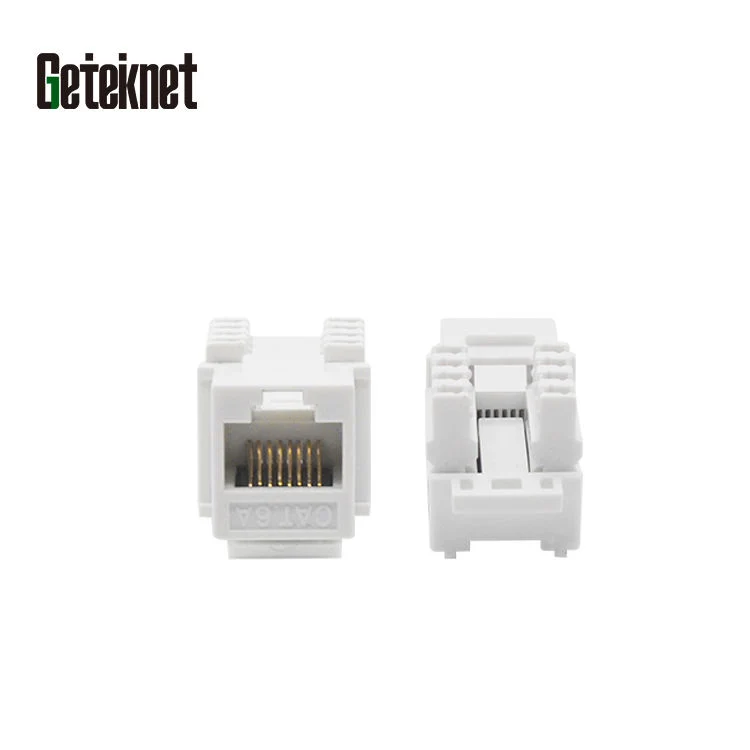 Gcabling CAT6A CAT6 RJ45 Keystone Jack UTP Cat5e Networking Modular 8p8c Ethernet Coupler